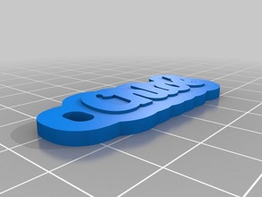 chlo&eacute bi 2keychain llaveros personalizado 3d print model - Mito3D