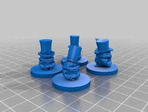 25mm critters hats toy game accessories bases 28mm 28mmscale infinity miniature tabletop taigha tophat 3d print model - Mito3D