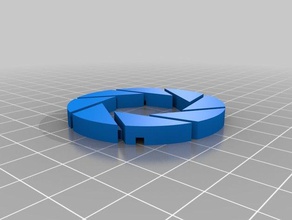 my customized parametric aperture science logo magnet tools 3d print model - Mito3D