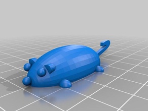 simple mouse animals geometric math primary school 3d print model - Mito3D