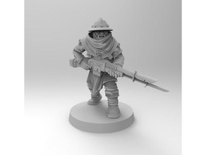 feudal conscript guardsman toy game accessories astra militarum imperial guard warhammer 40k 3d print model - Mito3D