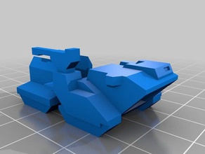 halo elephant miniature wip vehicles 3 small 3d print model - Mito3D