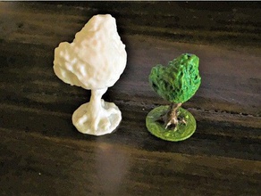 tree reduced base size games 3d print model - Mito3D