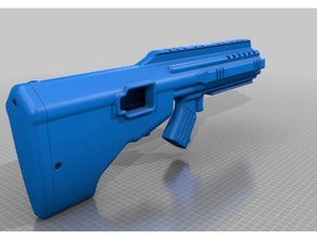 bullpup ruger 1022 stock remix le bricolage bull pup 10-22 3d print model - Mito3D