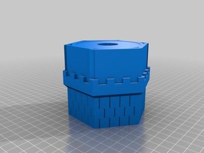 lion dice tower head 3d printing 3d print model - Mito3D