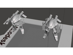 robotech ueg ejércitos cruz del sur tasc logan battloid conjunto 2 juegos el tsr wargame 3d print model - Mito3D