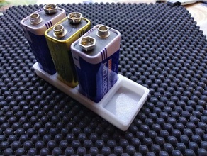 suporte bateria de 9v eletrônica 3d print model - Mito3D
