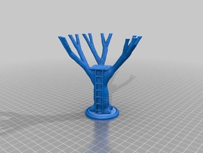 roleplaying trees stands toys games 28mm base 32mm dungeons dragons miniature pathfinder rpg 3d print model - Mito3D