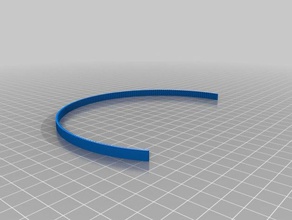 my customized parametric timing belt spiral parts 3d print model - Mito3D