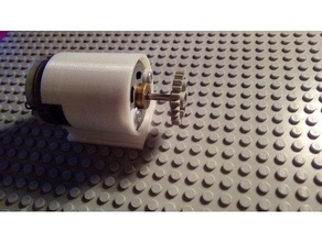 unterstützen lego&reg pour moteur Bau - Spielzeug adaptateur lego engrenage 3d print model - Mito3D
