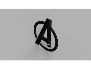 logo avengers models 3d 3d print model - Mito3D