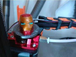 iron man helmet extruder knob 3d printer accessories cr-10 creality ender 3 marvel nema17 nema 17 prusa i3 mk2 3d print model - Mito3D
