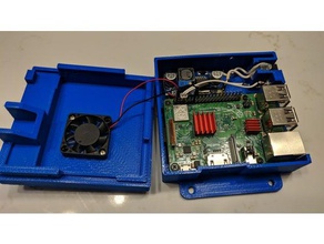 raspberry pi extended case lid fan diy 3 3d print model - Mito3D