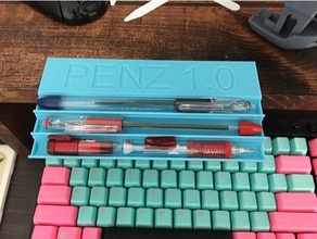 caneta personalizada titular office secretária 3d print model - Mito3D