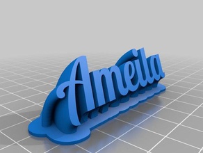 ameila mis à jour bureau de personnalisé 3d print model - Mito3D