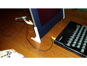 laptop lcd panel standı diy stand monte edin openscad 3d print model - Mito3D