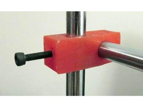 customizable dual rod clamp physics astronomy most open source optics optical rail bench 3d print model - Mito3D