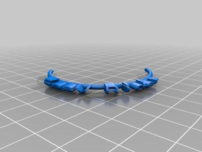 mon texte personnalisé ringbraceletcrown chose la mode 3d print model - Mito3D