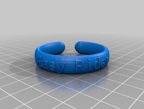 mon texte personnalisé ringbraceletcrown chose la mode 3d print model - Mito3D