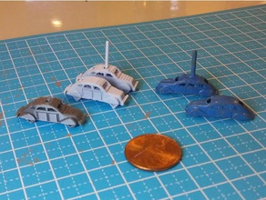 ancienne voiture jeu de plateau en morceau jouet accessoires composants collection 3d print model - Mito3D