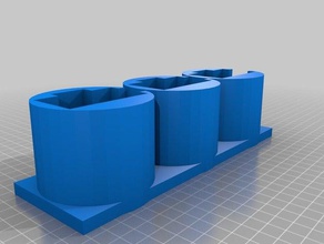 baofeng uv5r triple desk mount electronics 3d print model - Mito3D