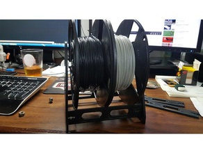 larger filament spool holder use two 1k rolls 3d printer accessories 3d print model - Mito3D