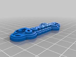 jonnifer trousseau de clés porte-clés personnalisé 3d print model - Mito3D