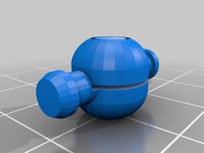 palla girevole peg i giocattoli giochi comune 3d print model - Mito3D
