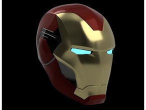homem de ferro mark 85 capacete endgame v2 adereços 3d print model - Mito3D