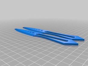 throwing knife fixed props remix 3d print model - Mito3D