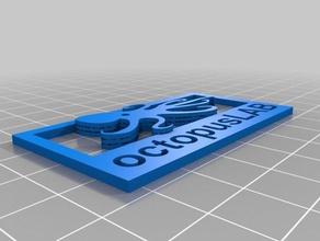 polvo básica logotipo sinais logotipos 2d Logo em 3d motor octopuslab 3d print model - Mito3D