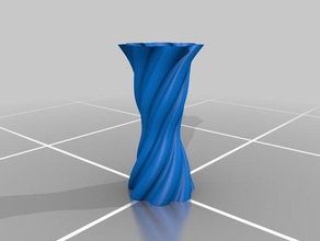 vase subdiv curls decor 3d print model - Mito3D