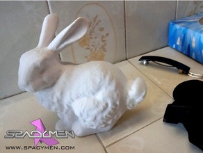 stanford bunny cotone dispenser bagno meshmixer 3d print model - Mito3D