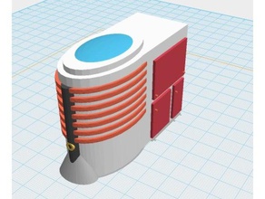 fallout Stil-Reaktor Gebäude Strukturen 4 Kernenergie tabletop-gaming ödland Kriegsführung 3d print model - Mito3D
