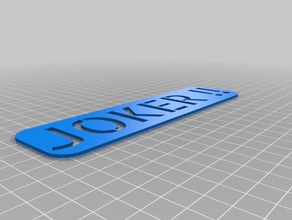 joker işaretler logoları özelleştirilmiş 3d print model - Mito3D
