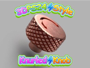 knurled knob extruder axis 5 mm 3d printer accessories 3d print model - Mito3D