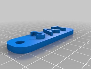 özelleştirilmiş basit anahtarlığım işaretler logoları 3d print model - Mito3D