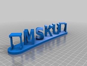 inotekmsku signos logotipos personalizado de la ingeniería mula wzr 3d print model - Mito3D