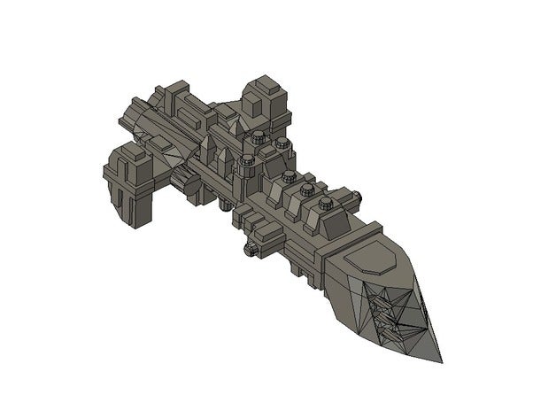 imperial navy destroyer 1 giochi battlefleet gothic bfg 3D print model - Mito3D