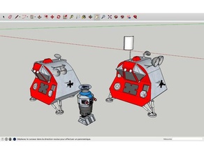 lost space pod robot 3d printing 3d print model - Mito3D