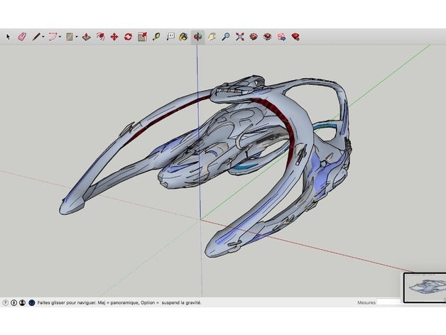 andromeda ascendant navires 3d l'impression 3D print model - Mito3D