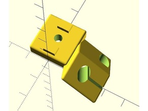 verstellbare kossel-Querstrebe clampmount 3d Drucker - Zubehör 2020 extrusion delta kossel starre 3d print model - Mito3D