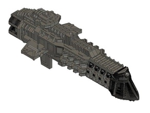 imperial dictator class cruiser games battlefleet gothic bfg navy 3d print model - Mito3D