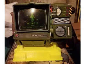 fallout 76 pip-boy 2000 display stand props lsc42 pipboy video games 3d print model - Mito3D
