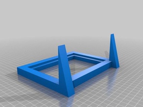 my customized picture frame optional stand ver 2 decor 3d print model - Mito3D