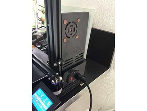 ender 3 pro&nbspmeanwell lrs-350-24 front cover 3d printer parts 60x25 meanwell lrs 350 24 noctua fan 60mm 3d print model - Mito3D