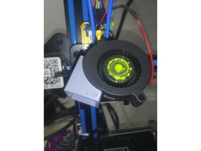 5015 fan stirrup mount blower base duct 3d printer accessories 3d print model - Mito3D