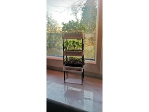 Modulares Garten mini vertikale farm microgreens outdoor bei der Gartenarbeit indoor Anbau pflanze Topf urban farming 3d print model - Mito3D