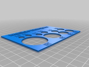 Schablone matilde hobby angepasst 3d print model - Mito3D