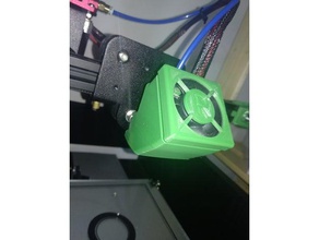 ender 2 de la tapa del ventilador 3d impresora partes ender2 conducto original 3d print model - Mito3D